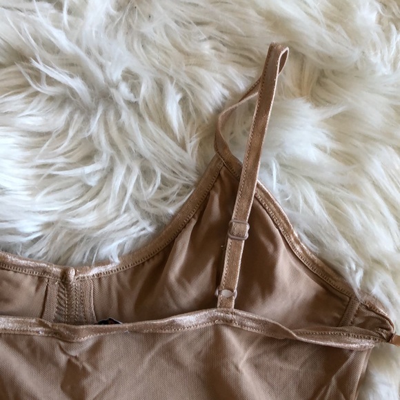 NWT Mocha Colored Bondage Style Bodysuit L - Picture 7 of 8